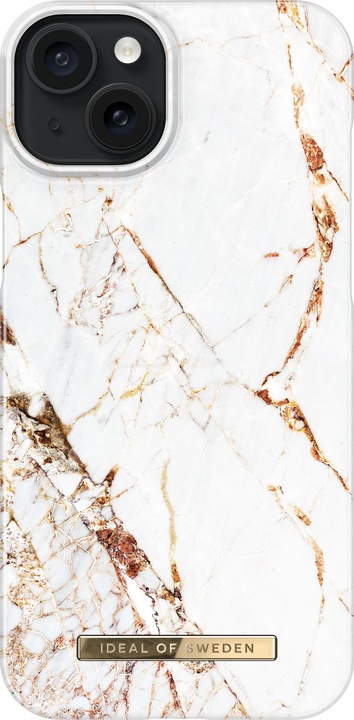 Produktbild iDeal Of Sweden iPhone 15 Plus Magsafe Case, Carrara Gold (Apple iPhone 15 Plus)