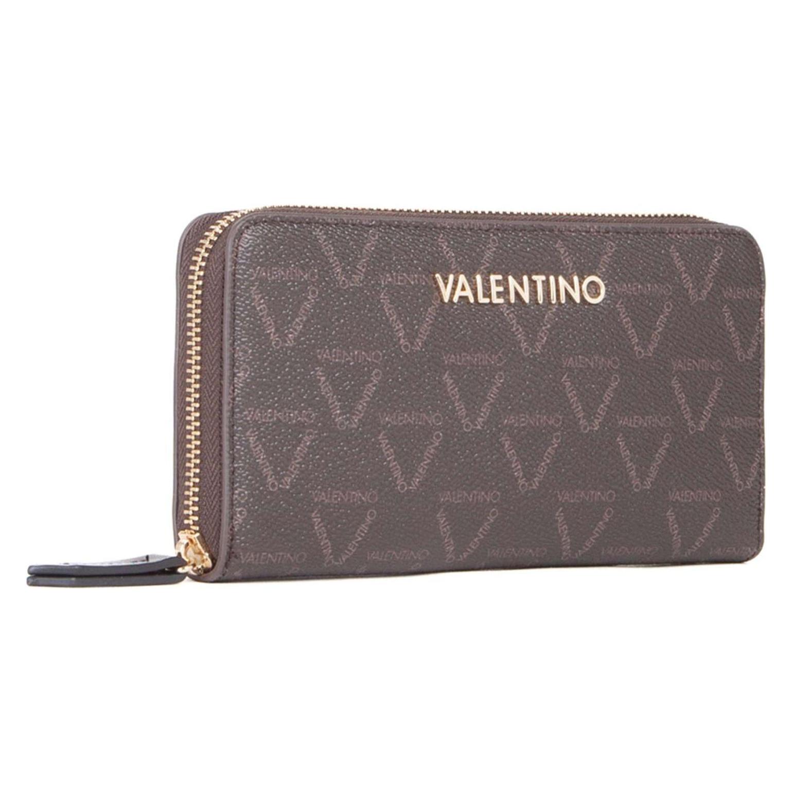 Valentino, Damen, Portemonnaie, Lady Re Zip Around Wallet, Braun