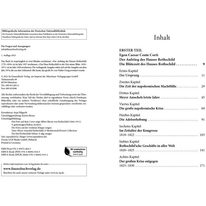 Thumbnail - Die Rothschilds, Fachbücher von Egon Caesar Conte Corti