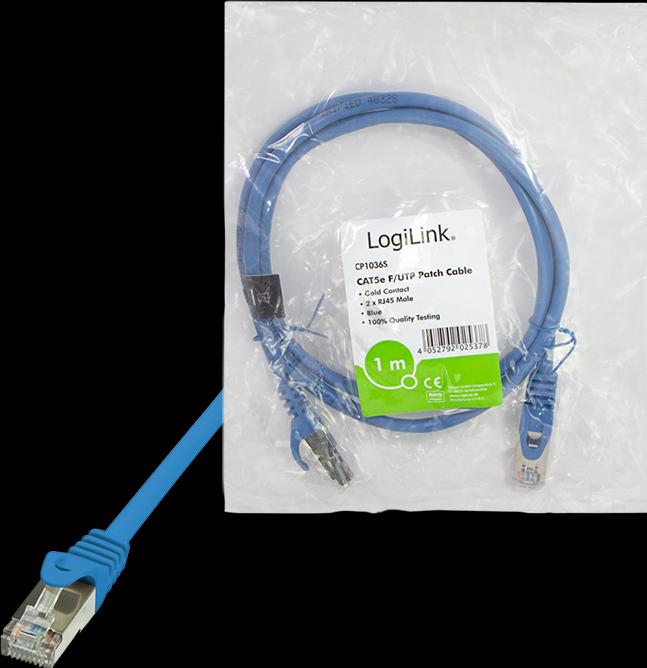 Actual product image LogiLink Network cable (F/UTP, CAT5e, 1 m)