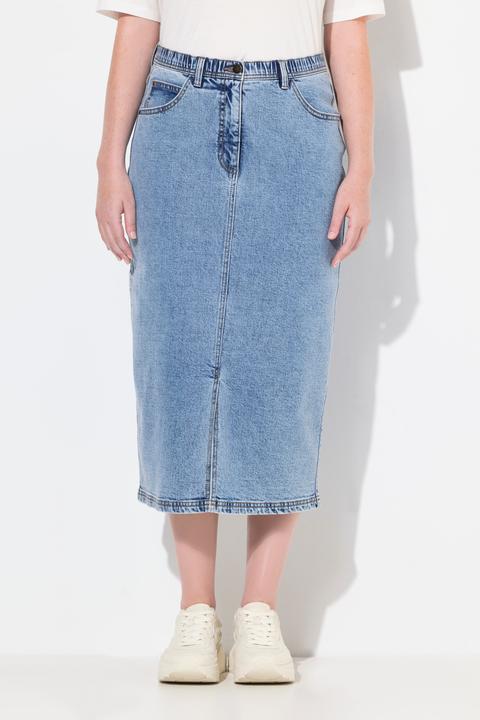 Immagine prodotto Ulla Popken gonna in jeans, cintura comfort, taglio 5 tasche, cotone biologico (42)