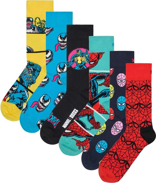 Produktbild Happy Socks MARVEL™ 6-Pack Spider-Man Socks Gift Set (6er Pack, 41 - 46)