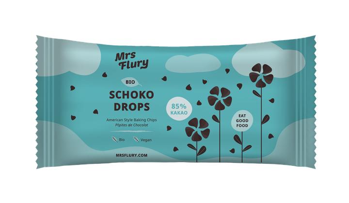 Produktbild Mrs Flury Bio Schoko Drops (250 g)