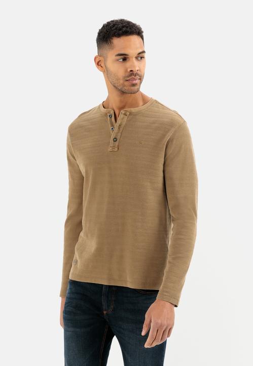 Produktbild Camel Active Langarm Henleyshirt aus reiner Baumwolle (XL)