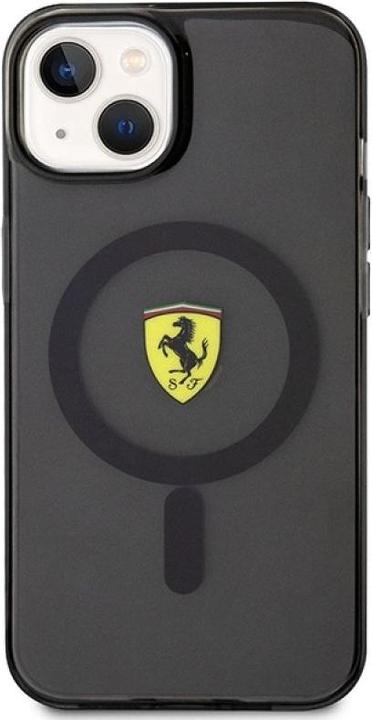 Actual product image Ferrari FEHMP14SURKK iPhone 14 6.1" black/black hardcase Translucent Magsafe (Apple iPhone 14)