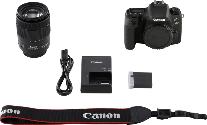Actual product image Canon EOS 77D Kit (18 - 135 mm, 24.20 Mpx, APS-C / DX)