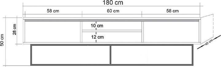 Produktbild Hanah Home Zuri (140 x 40 x 50 cm)