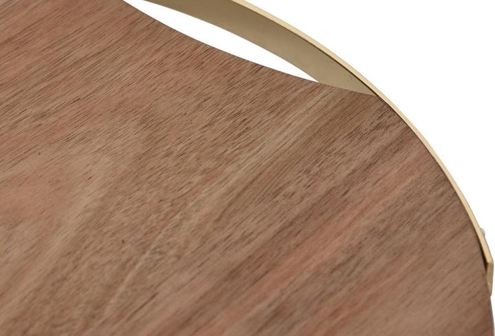 Immagine prodotto Esprit Schneidebrett Home Gold natürlich Metall Akazienholz 32,3 x 31,3 x 1,4 cm