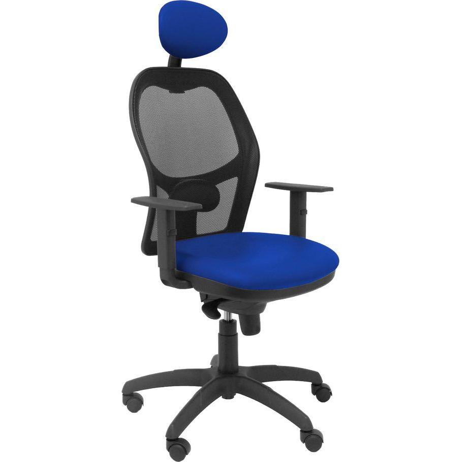 Piqueras y Crespo, Bürostuhl, Bürostuhl mit Kopfstütze Jorquera malla P&C SNSPAZC Blau