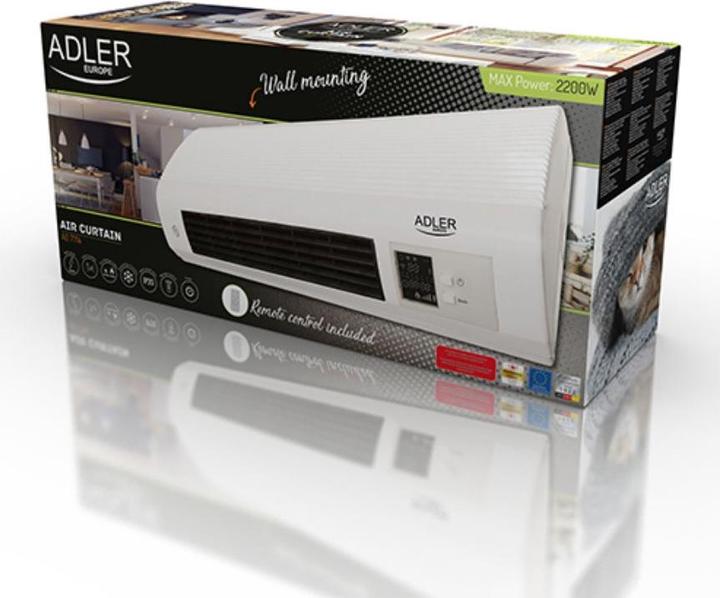 Actual product image Adler AD 7714 Electric Space Heater Indoor, Electric Space Heater Fan (2200 W)