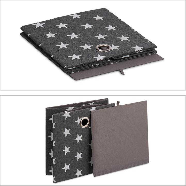 Immagine prodotto Relaxdays 2x scatola portaoggetti (30 x 30 x 30,5 cm, 27.50 l)