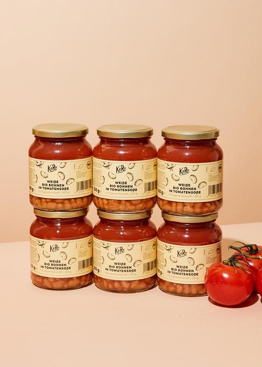 Immagine prodotto KoRo Fagioli bianchi biologici in salsa di pomodoro con sciroppo d'agave (2100 g)