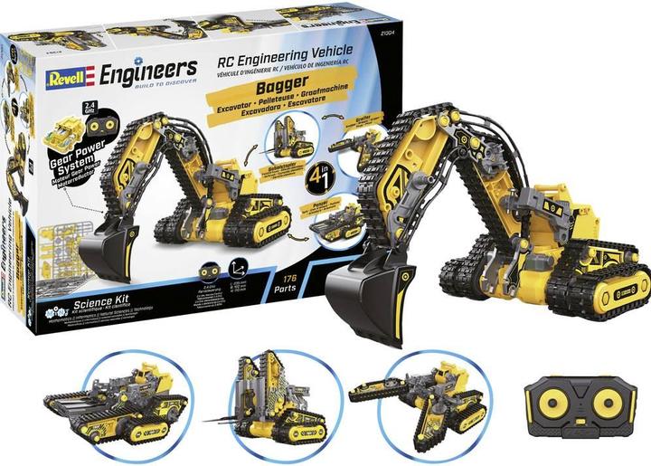 Actual product image Revell RC Engineering Vehicle 4in1