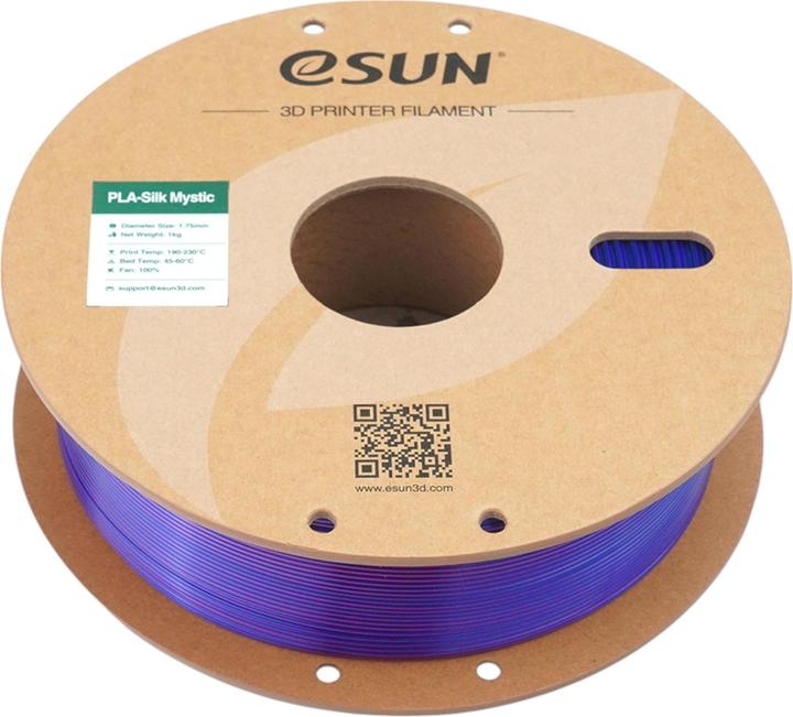 Produktbild eSUN ePLA-Silk Mystic Rot-Grün-Blau Filament 1.75mm 1Kg (PLA, 1.75 mm, 1000 g, Mehrfarbig)