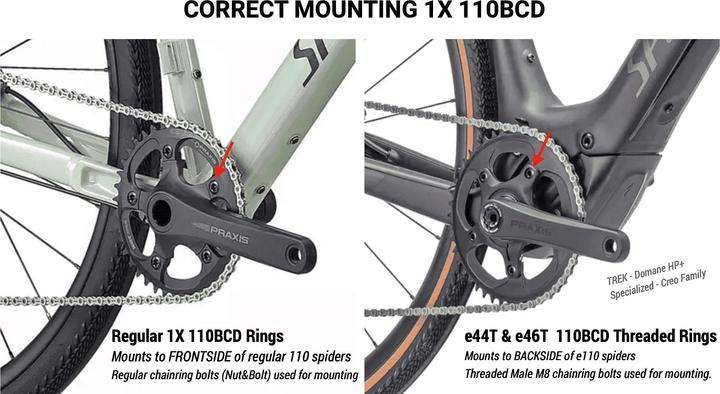 Image du produit Road E-Ring 110BCD 1X Threaded (48)