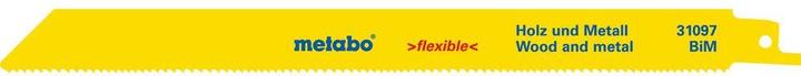 Image du produit Metabo Lames de scie sabre série "Flexible" (5 pces)