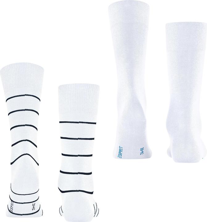 Produktbild Esprit Modern Stripe 2-Pack Baumwollsocken (2er Pack, 43 - 46)