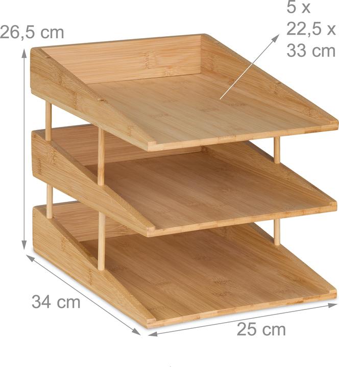 Produktbild Relaxdays Briefablage (A4)