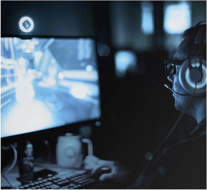 Produktbild LogiLink UA0384 Webcam LL1 Stream, USB 2.0, HD 1920x1080, 76 degree, black (2.10 Mpx)