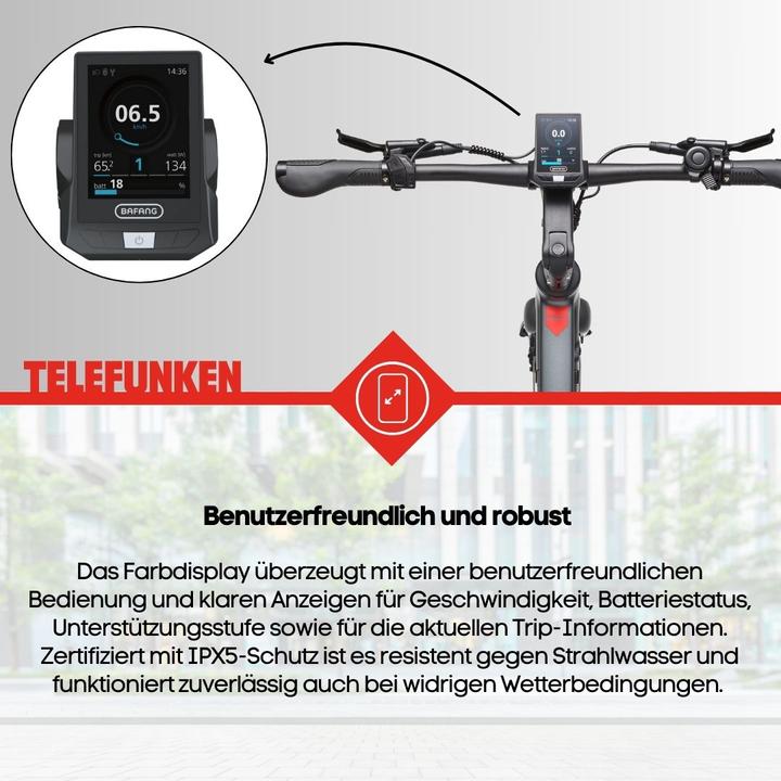 Produktbild Telefunken Urban E-Bike Herren UH220 28 Zoll Hinterradmotor Automatikschaltung