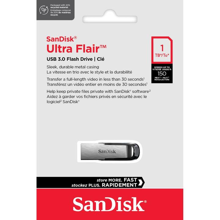 Produktbild SANDISK Ultra Flair USB 3.0 1TB (1000 GB, USB-A)
