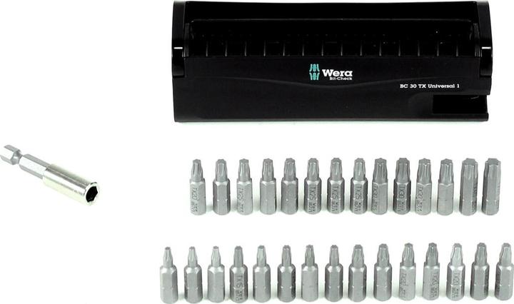 Image du produit Wera Bit-Check 30 TX Universal 1 (Six pans creux TX M20, Six pans creux TX M25, Six pans creux TX M15, Six pans creux TX M30, Six pans creux TX M10, Six pans creux TX M40)
