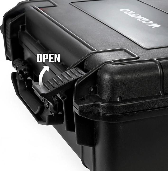 Actual product image Workpro Waterproof anti-shock suitcase 46,5 x 36 x 17,5 cm (2 pieces)