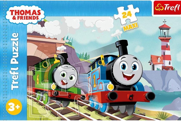 Produktbild Ravensburger Puzzle 24 Maxi Tomek und Percy mit Thomas und seinen Freunden (24 Teile)