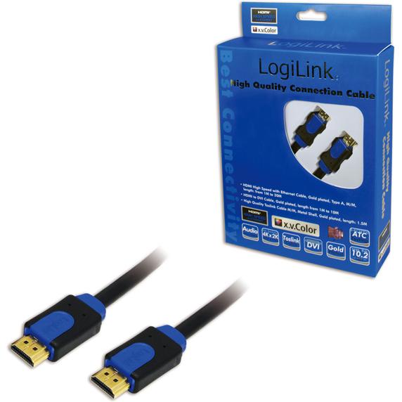 Thumbnail - LogiLink HDMI (Typ A) — HDMI (Typ A) (5 m, HDMI), Video Kabel