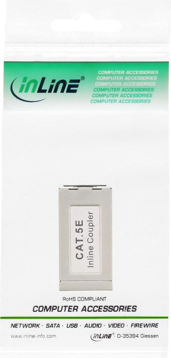 Produktbild InLine Patchkabelkupplung Metall Cat.5e (Netzwerkkabel)