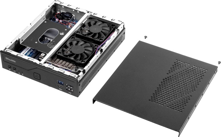 Produktbild Shuttle Barebone XPC slim DH610S Black (Intel Core i3)