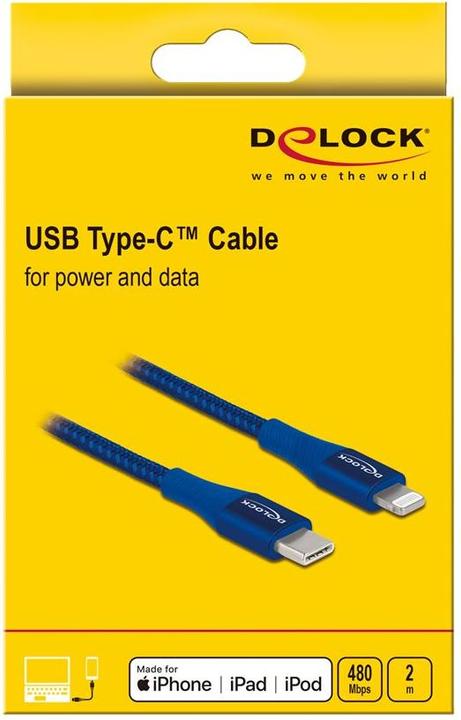 Produktbild Delock USB C – Lightning (2 m, USB 2.0)