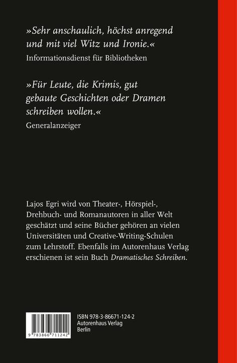 Produktbild Literarisches Schreiben (Deutsch, Lajos Egri, 2014)