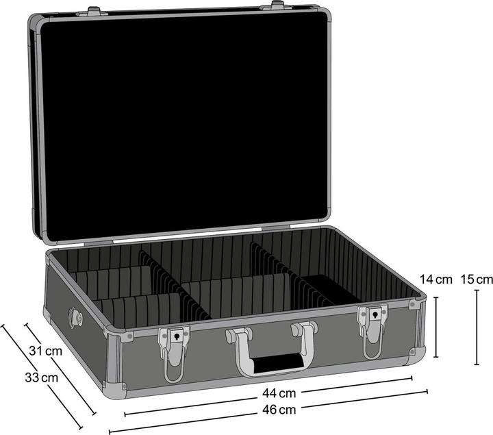 Produktbild mantona Aluminium Foto Koffer Basic M (Fotokoffer)