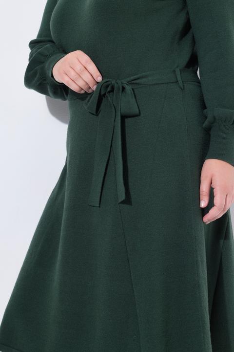 Produktbild Miamoda Strickkleid, Midilänge, Rollkragen, Taillengürtel (50, 52)