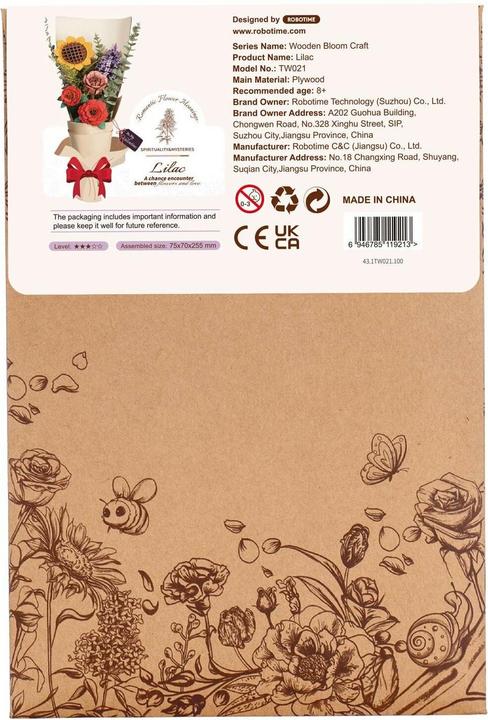 Produktbild Rowood Flieder - Holzbausatz Blume