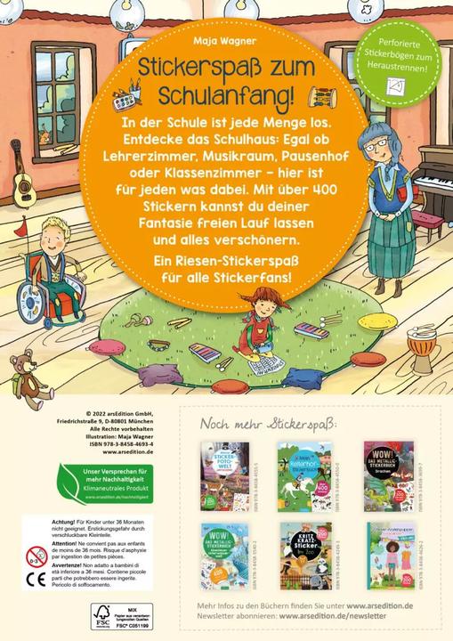 Produktbild Mein Stickerheft Schule