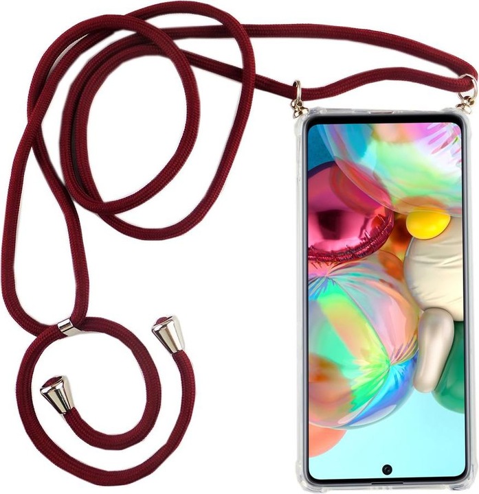 Produktbild König Design Handyhülle für Samsung Galaxy A71 Schutzcase Backcover Bumper Etuis Transparent (Samsung Galaxy A71)