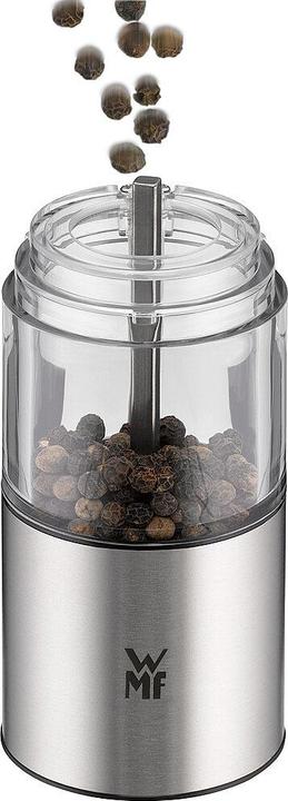 Produktbild WMF Elektrische Mühle 21cm Salz und Pfeffermühle Keramikmahlwerk LED-Leuchte (Pfeffer, Salz, Chili)