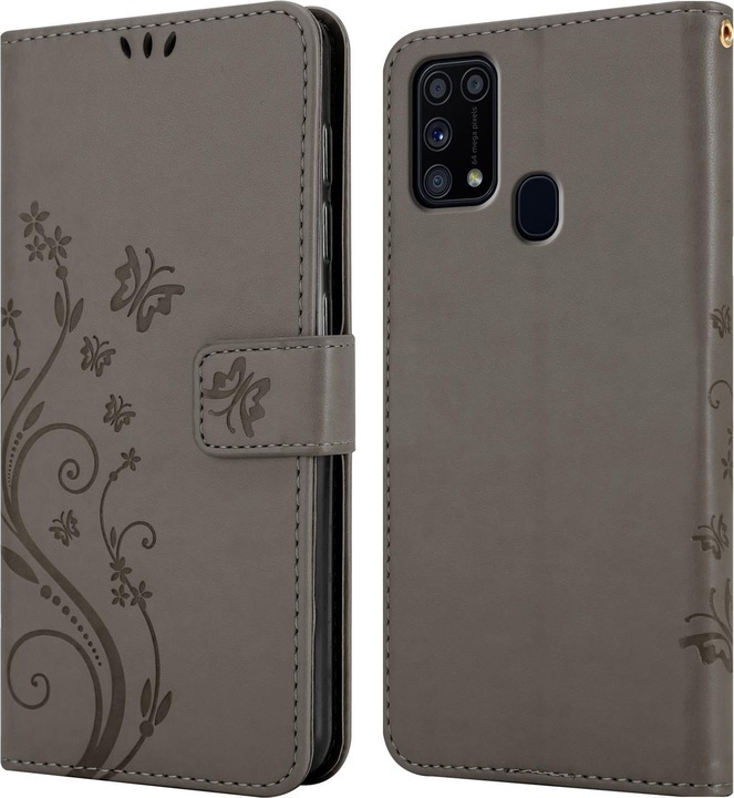 Actual product image Cadorabo Flower Book Cover (Samsung Galaxy M31)