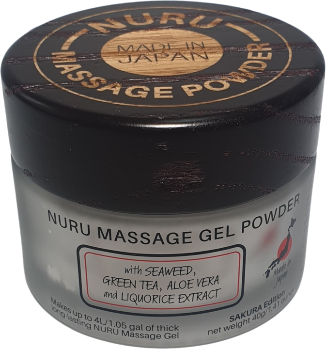 Produktbild Made in Japan «Nuru Massage Gel Powder - SAKURA Edition» japanisches Massagegel-Pulver, 40g (40 ml)