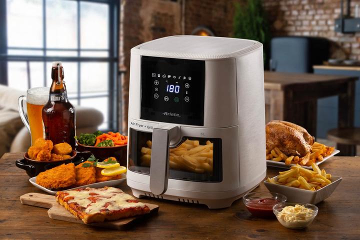 Immagine prodotto Ariete 4626 Airy Fryer 6L, Friggitrice ad aria, 1300 W, Capacità 6L, Capacità di cottura 2,5kg, 8 pr