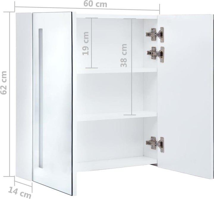 Image du produit VidaXL Sigurd (60 x 14 x 62 cm)