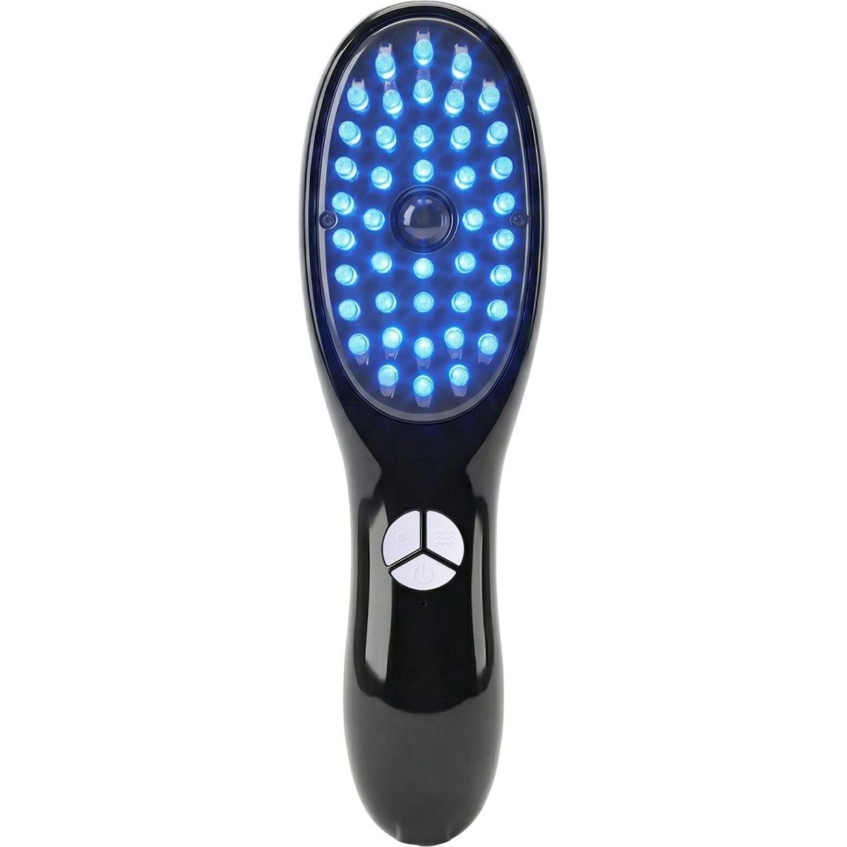 Marielle, Cura del cuoio capelluto, head massage brush with steam and light function MSMPS black