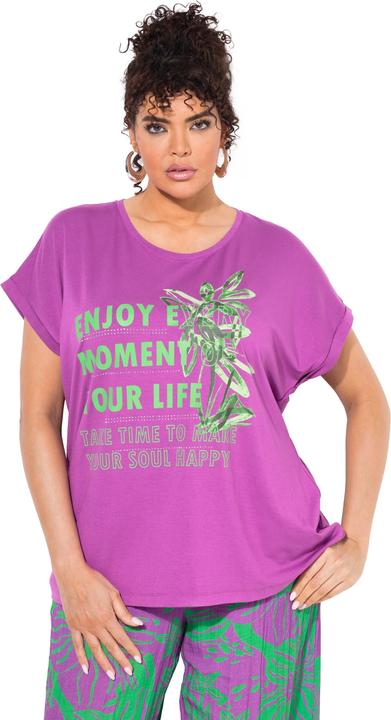 Produktbild Ulla Popken T-Shirt, bedruckt, Oversized, Rundhals, Halbarm (58)