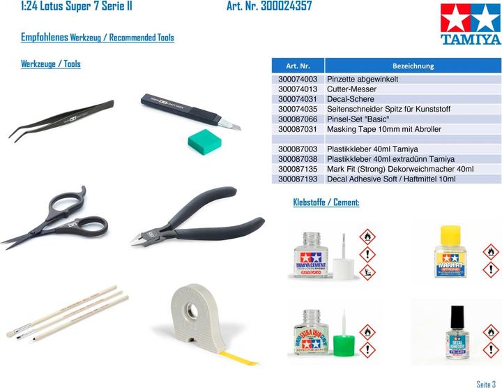 Immagine prodotto Tamiya Lotus Super Seven Serie II