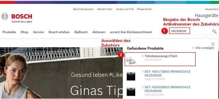 Actual product image Bosch Hausgeräte WTZ27410