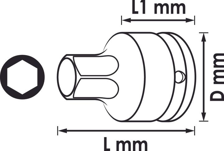 Actual product image Vigor 3/4" SOCKET SPANNER H17 (17 mm)