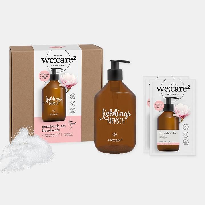 Immagine prodotto we:care2 Geschenk-Set, Handseifen-Granulat, Lieblingsmensch