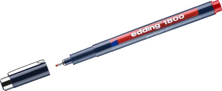 Produktbild Edding Faserzeichner Profipen 1800 (Rot, 1 x)